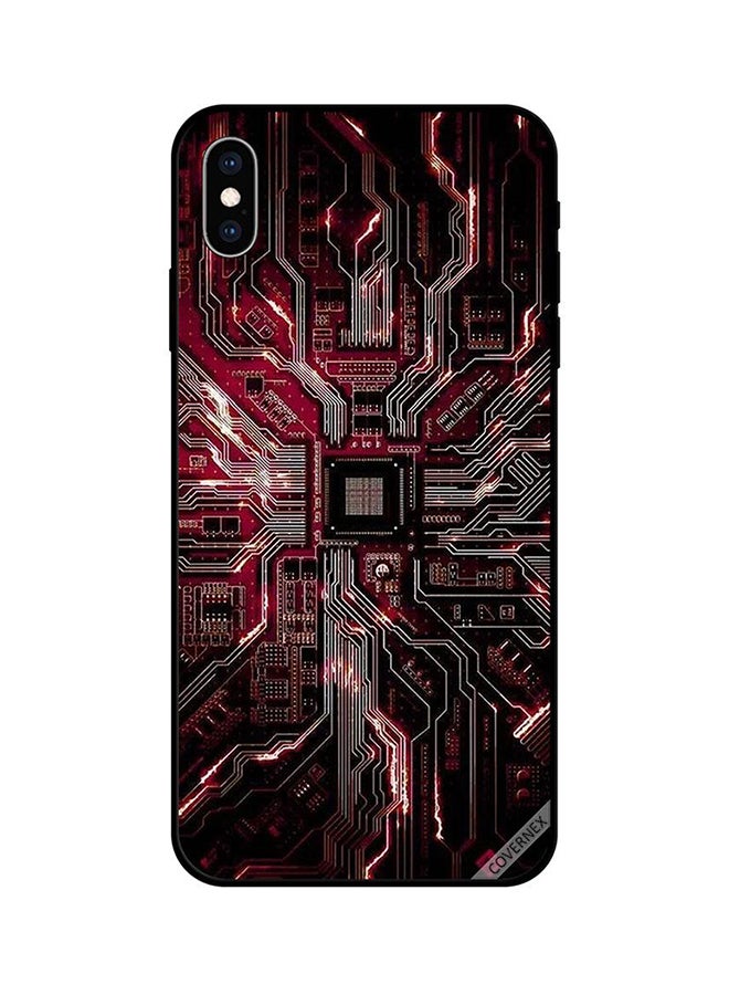 كوفرنيكس غطاء حماية واقي لهاتف أبل آيفون X رمادي / أحمر / أسود - Image 1