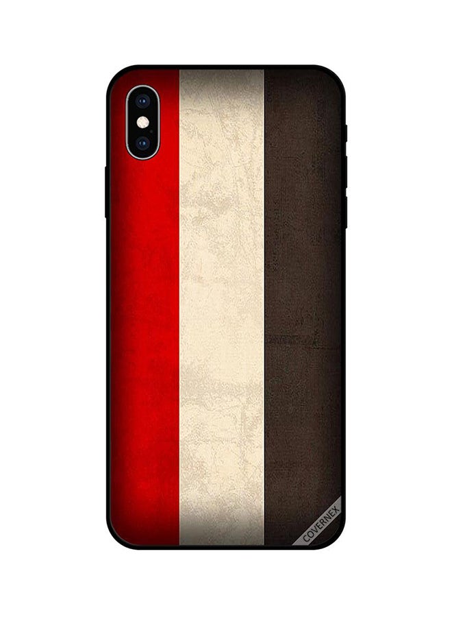 كوفرنيكس غطاء حماية واق لهاتف آيفون X أحمر/ أوف وايت/ بني