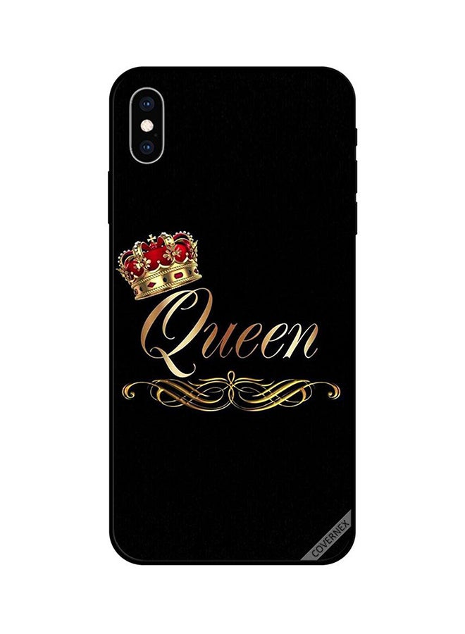 كوفرنيكس غطاء حماية واق لهاتف آيفون X أسود/ذهبي/أحمر - Image 1