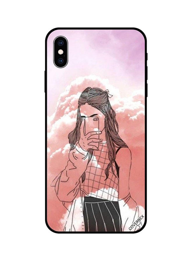 كوفرنيكس غطاء حماية واق لهاتف آيفون X وردي / أبيض / أسود