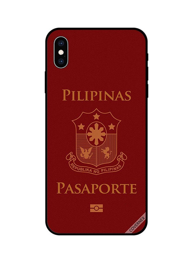 كوفرنيكس غطاء حماية واق لهاتف آيفون X أحمر / بيج