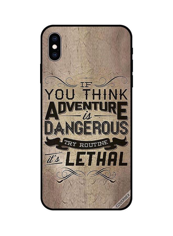 كوفرنيكس غطاء حماية واق لهاتف آيفون X بني/أسود - Image 1