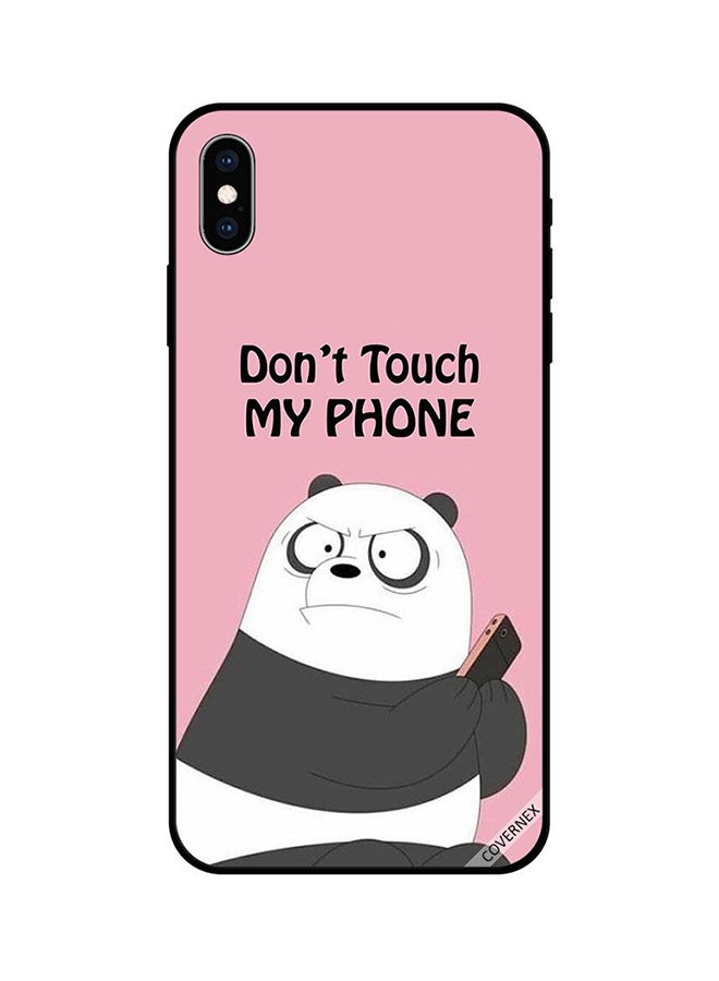 كوفرنيكس غطاء حماية واقي لهاتف أبل آيفون X وردي / أسود/ أبيض - Image 1