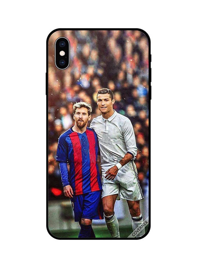 Covernex Apple iPhone X Protective Case Cover Printed Featuring Messi & Ronaldo DESIGN_1573 - Image 1