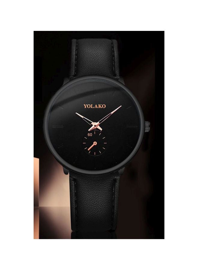 يولاكو ساعة يد بعقارب مع مؤشر وقرص مزدوج طراز NNSB03702101 men - Image 2