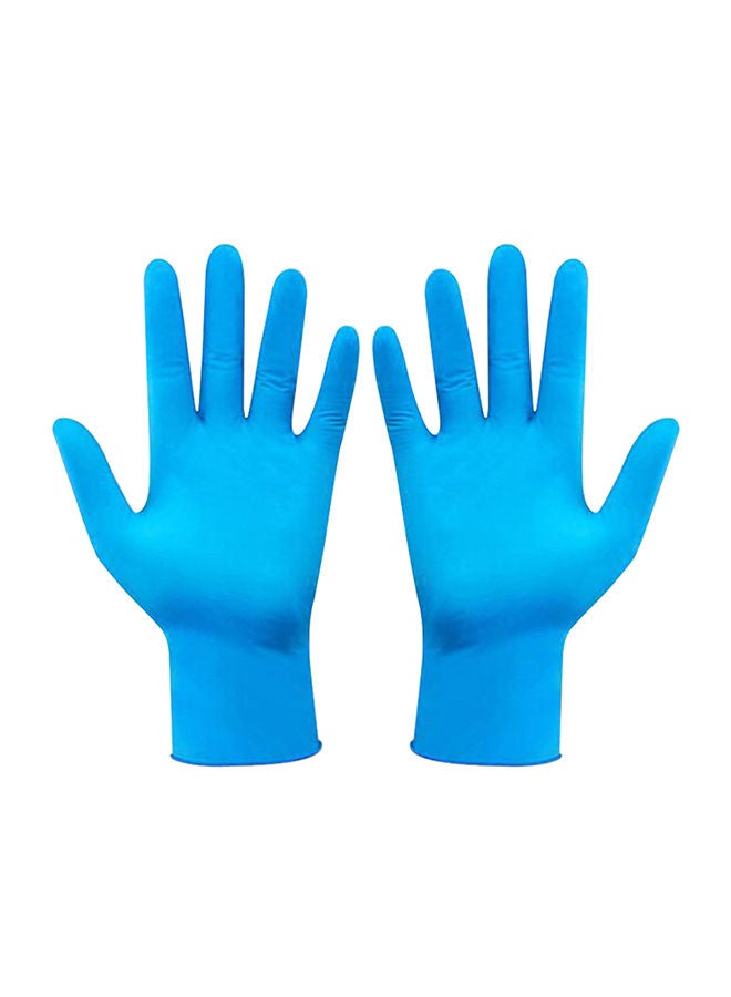 Portable Waterproof Anti-Slip Single Use Nitrile Glove Blue  - Image 1