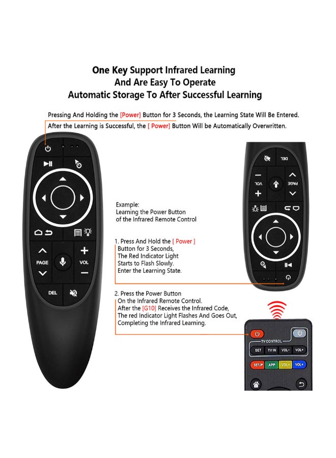 Generic - Wireless BT Handheld Air Mouse Remote Control Black - Image 1