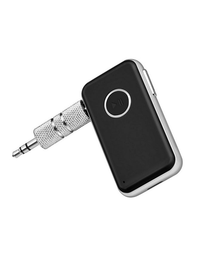 Mini Wireless BT Music Audio Receiver Adapter Black/Silver - Image 1