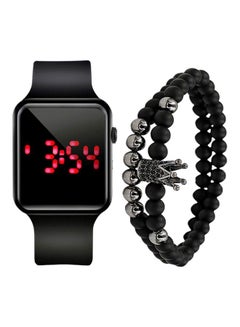 men Table Digital LED Watch And Bracelet Set NNSB03702693
