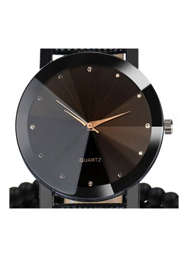 Generic - Men's 3-Piece Analog Quartz Watch And Bracelet Set NNSB03702698 - Image 1