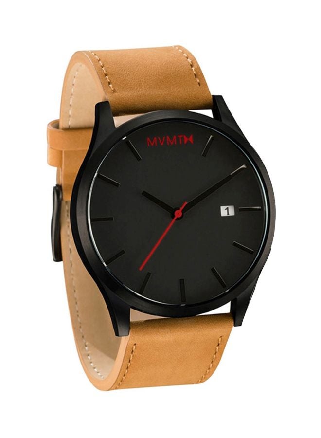 طقم ساعة يد كوارتز بعقارب، يحوي سوار، مكون من 3 قطع طراز NNSB03702700 للرجال - Image 2