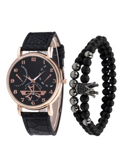 men 3-Piece Chronograph Quartz Watch With Bracelet Set NNSB03702712