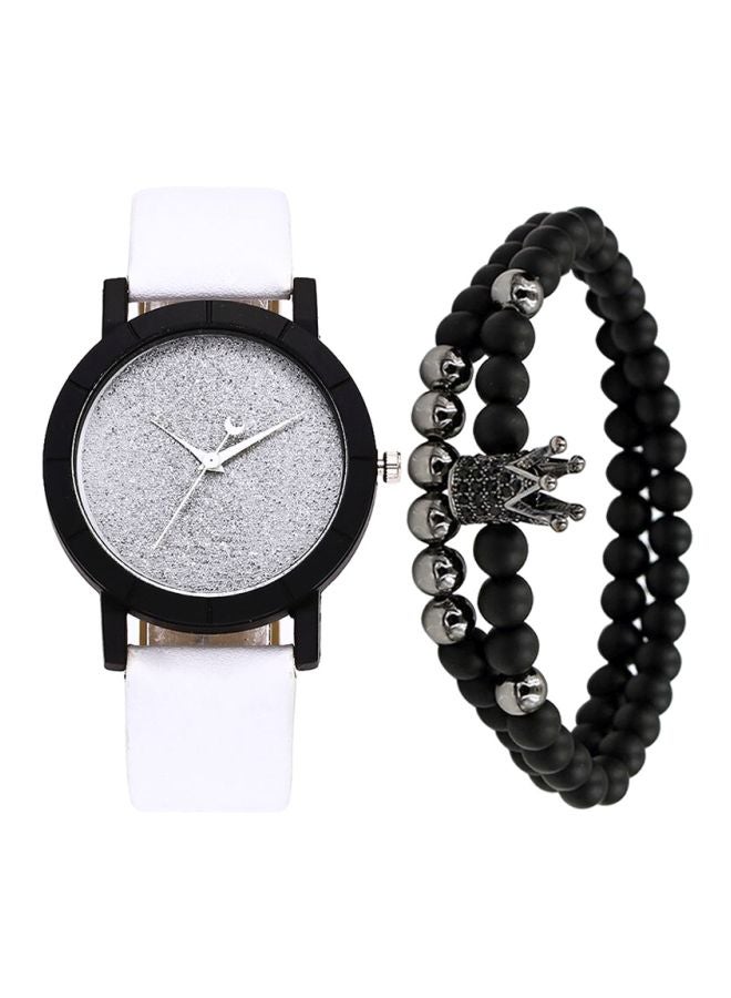 Men's 3-Piece Analog Quartz Watch And Bracelet Set NNSB03702715  - Image 1