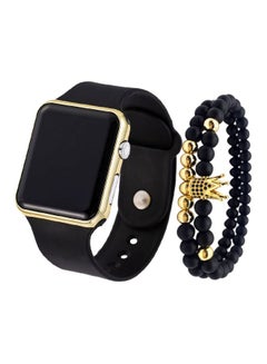 Men's 3-Piece Table Digital Watch And Bracelet Set NNSB03702719