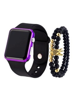 Men's 3-Piece LED Digital Watch And Bracelet Set NNSB03702721