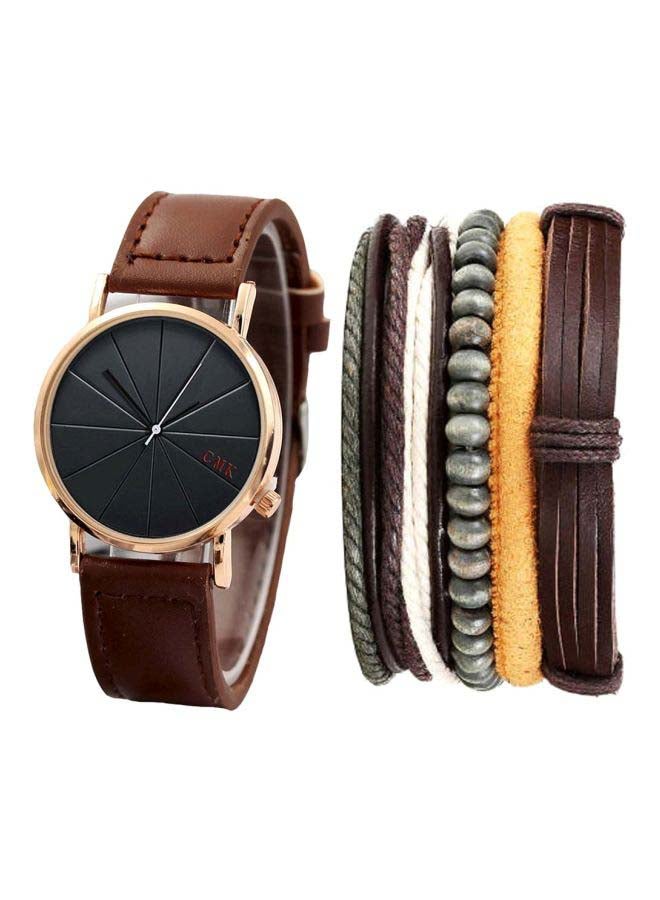 CMK Men's 5-Piece Analog Quartz Watch And Bracelet NNSB03702784 - Image 1
