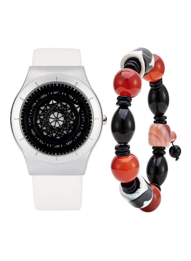 men 2-Piece Table Analog Watch And Bracelet NNSB03702854  - Image 1