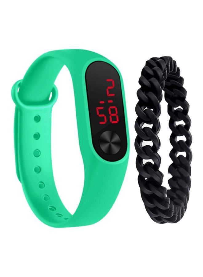 ساعة يد Table رقمية،يأتي معها سوار طراز NNSB03702858 للرجال - Image 1