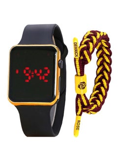 men LED Digital Watch And Bracelet Set NNSB03702892