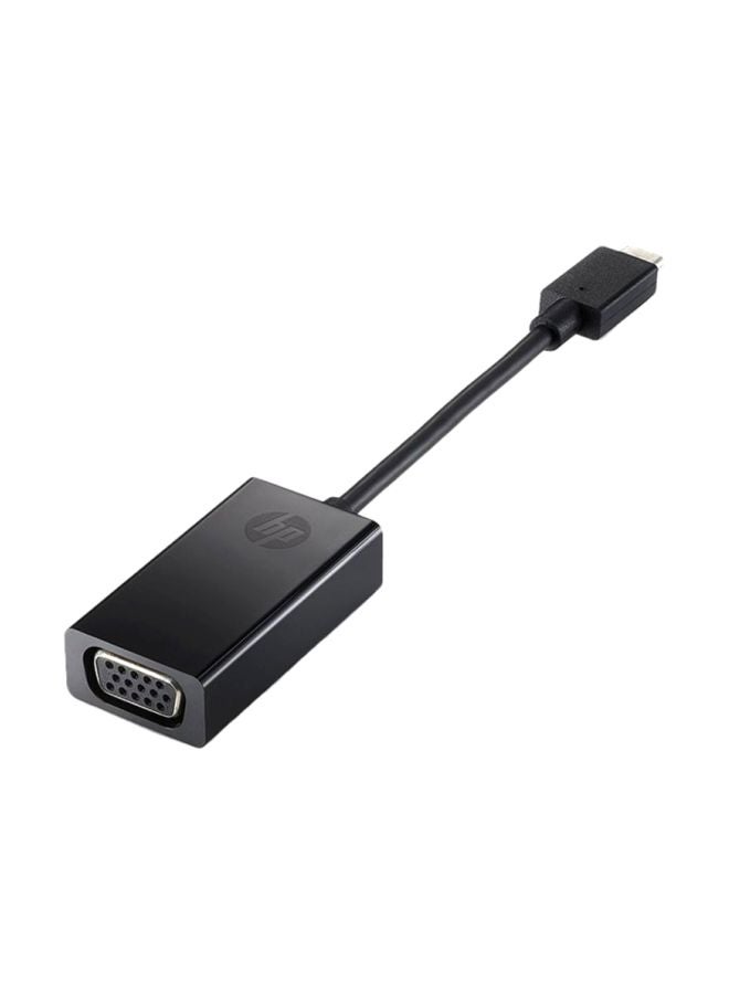 HP USB-C To VGA Adapter Cable Black 