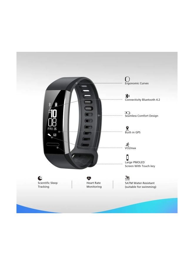HUAWEI - Eris B29 Talk Band 2 Pro Activity Tracker Black - Image 1