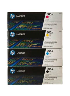 4-Piece 305A Original LaserJet Toner Cartridge Set Multicolour - v1586949751/N14372429A_2