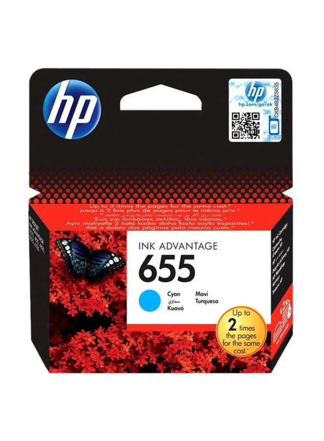 HP 655 Original Ink Advantage Cartridge Cyan - Image 3