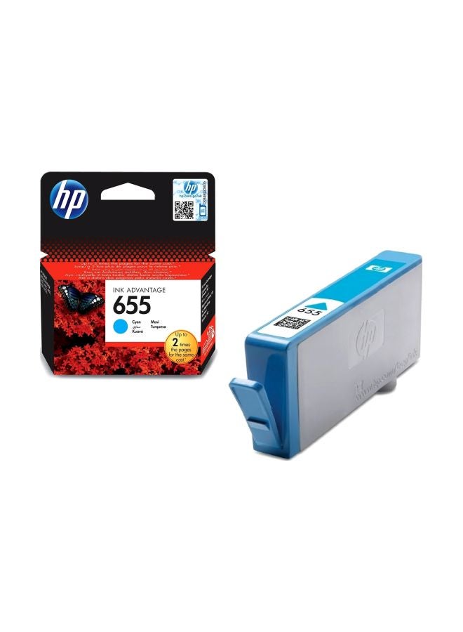 HP 655 Original Ink Advantage Cartridge Cyan - Image 2