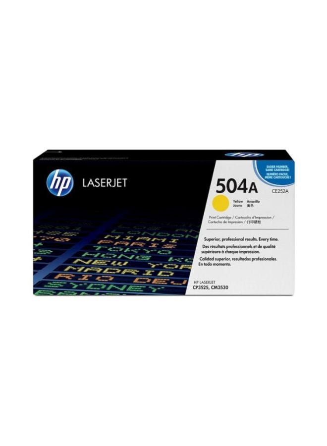 إتش بي خرطوشة حبر 504A لطابعات ليزر جيت أصفر  - Image 2