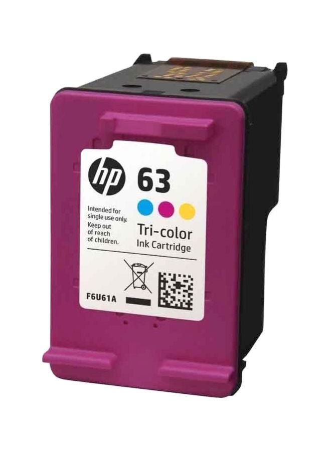 HP 63 Tricolor Ink Cartridge Multicolour - Image 1