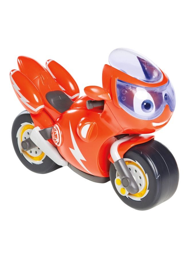 TOMY Ricky Zoom Lights And Sounds Toy Motorcycle Red 7inch - Image 1