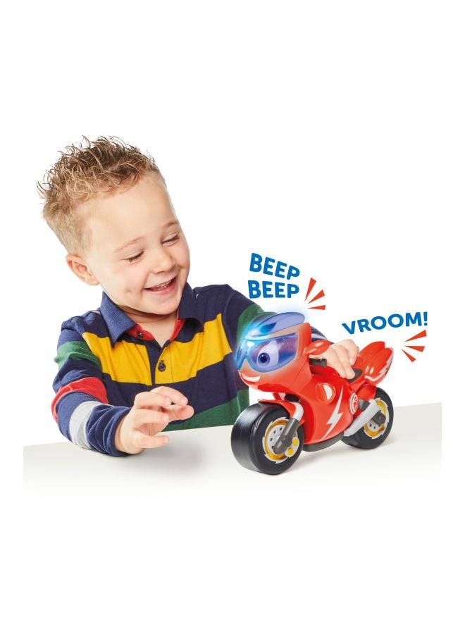 TOMY Ricky Zoom Lights And Sounds Toy Motorcycle Red 7inch - Image 4