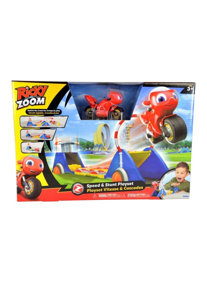 TOMY - 3-Piece Ricky Zoom Speed And Stunt Playset - Image 1