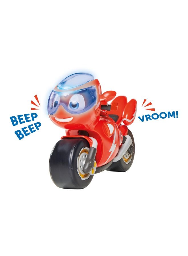 TOMY Ricky Zoom Lights And Sounds Toy Motorcycle Red 7inch - Image 3