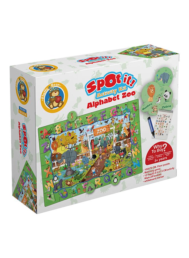 Fluffy Bear 89-Piece Spot It Alphabet Zoo Puzzle Set ED-3001  - Image 2