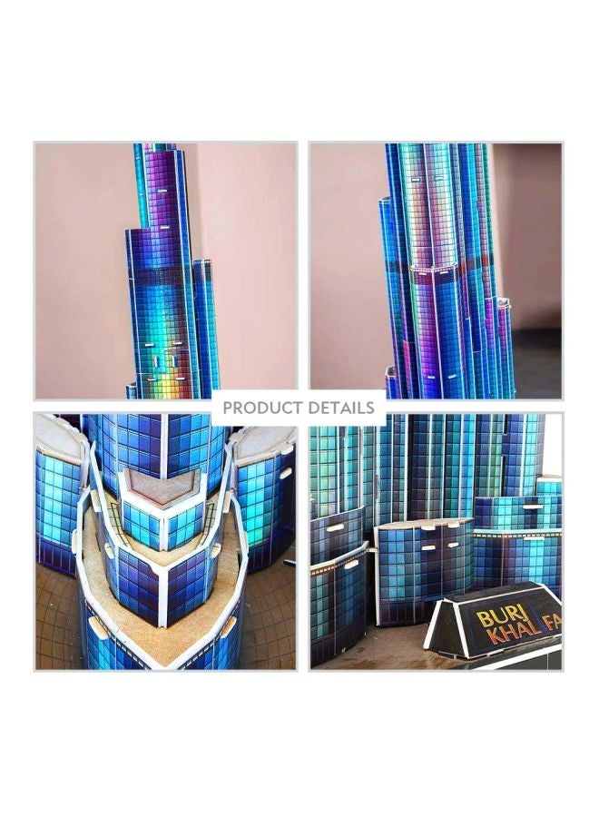 CubicFun 136-Piece LED Burj Khalifa 3D Puzzle L133h 146x39x34cm - Image 4