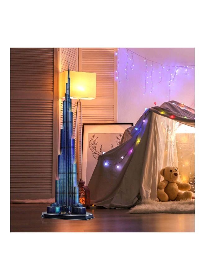 CubicFun 136-Piece LED Burj Khalifa 3D Puzzle L133h 146x39x34cm - Image 5