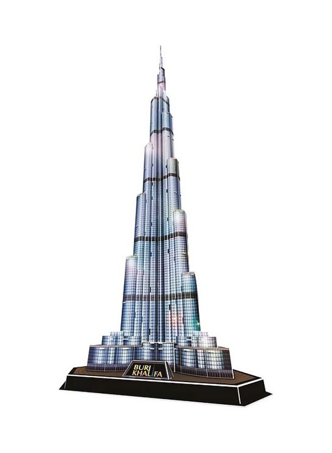 CubicFun 136-Piece LED Burj Khalifa 3D Puzzle L133h 146x39x34cm - Image 1