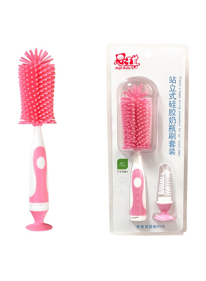 Generic 2 In 1 Silicone Feeeding Bottle Brush 