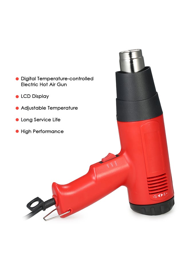 Electric Hot Air Heat Gun Tool Set Red 32.5 x 8.2 x 26cm - Image 3