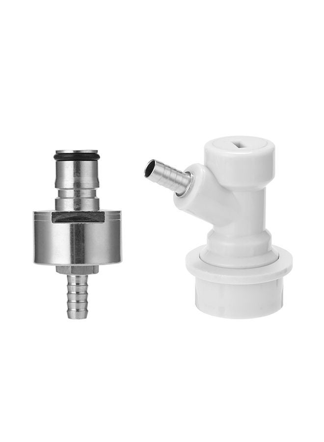 Beer Brewing Carbonation Cap White/Silver 5/16inch  - Image 1