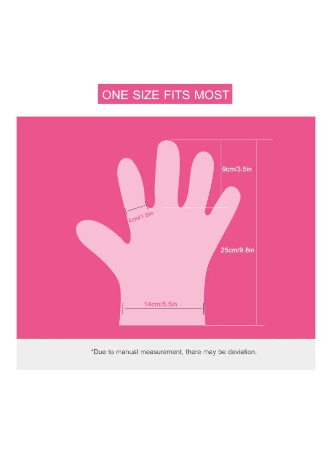 500-Piece Disposable PE Gloves Clear 8.3x4.3inch - Image 4