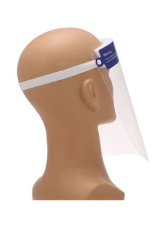 Generic 10-Piece Protective Anti-Fog Face Shield Clear/White/Blue 35x6x25cm  - Image 3