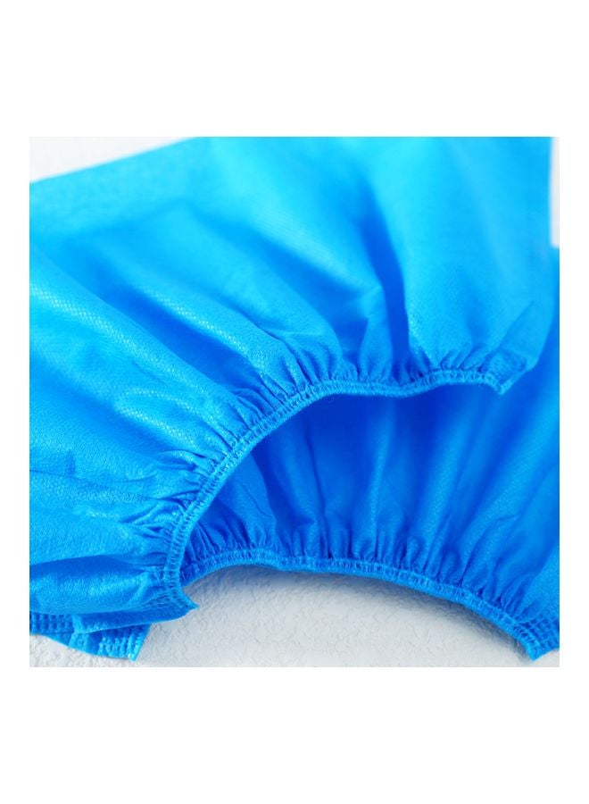 100-Piece Disposable Shoes Cover Set Blue 28x5x28cm - Image 4