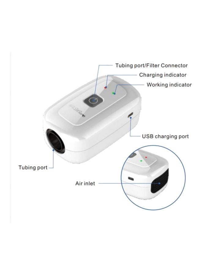 Auto Disinfector Ventilator Cleaner With Storage Bag White/Black 15x11x15cm  - Image 2