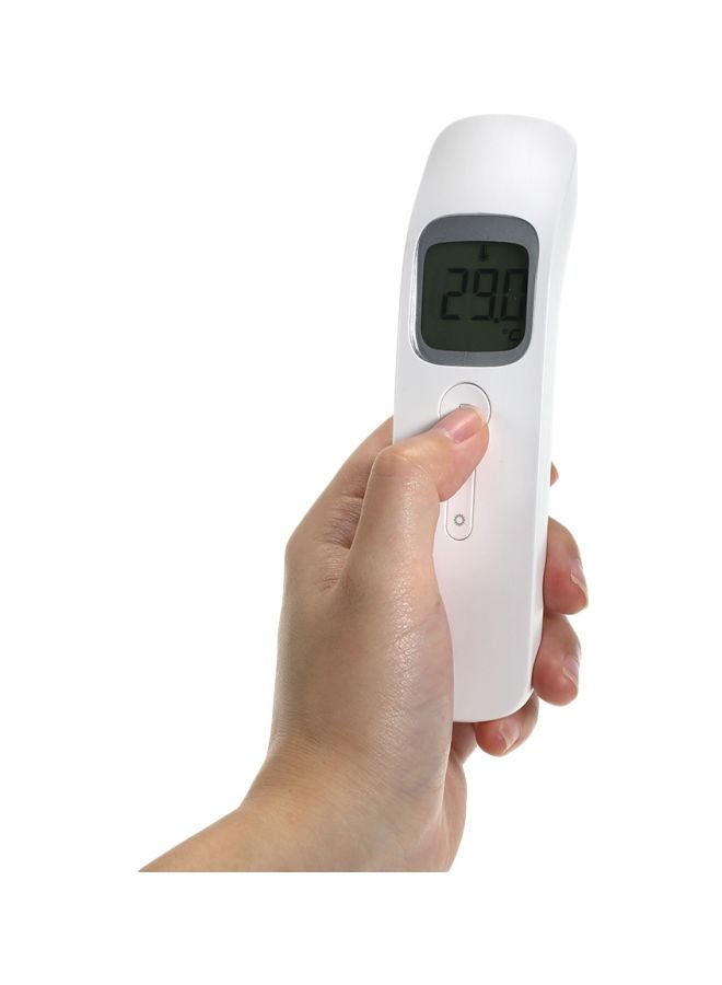 مقياس حرارة رقمي للجبهة يعمل بالأشعة تحت الحمراء ومزود بشاشة LCD. أبيض 18x4x6سم  - Image 2