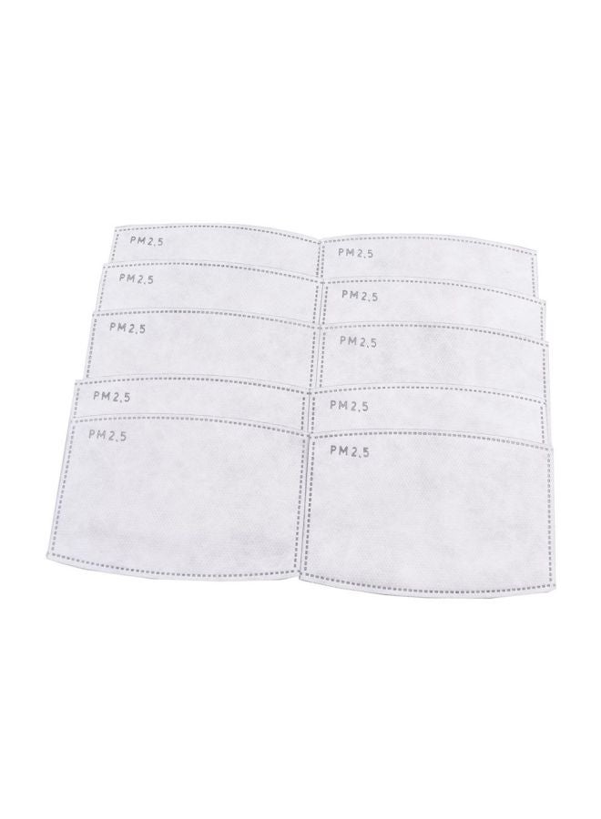 20-Piece Activated Carbon Mask-Filter White 13x8x10cm  - Image 1