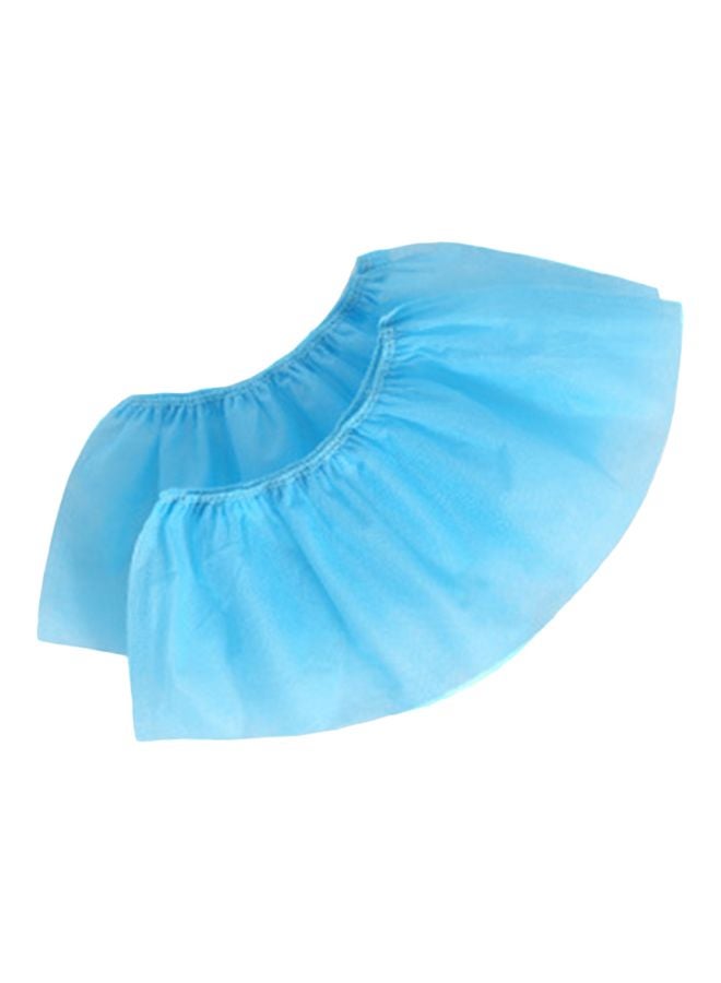 100-Piece Disposable Shoes Cover Set Blue 28x5x28cm - Image 1