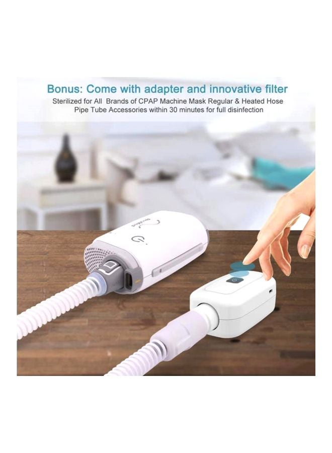 Auto Disinfector Ventilator Cleaner With Storage Bag White/Black 15x11x15cm  - Image 5