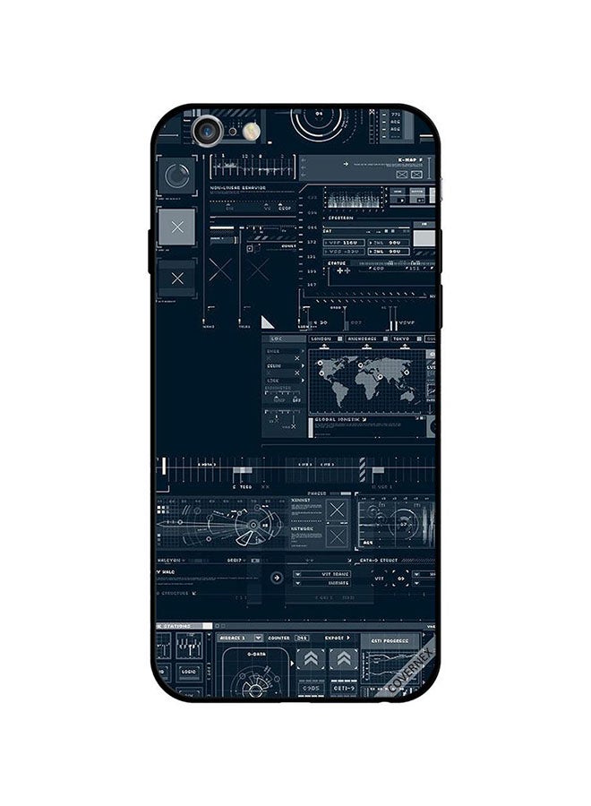 Covernex Apple iPhone 6s Plus Protective Case Cover Printed Featuring Satellite Control Pattern DESIGN_0958 - Image 1
